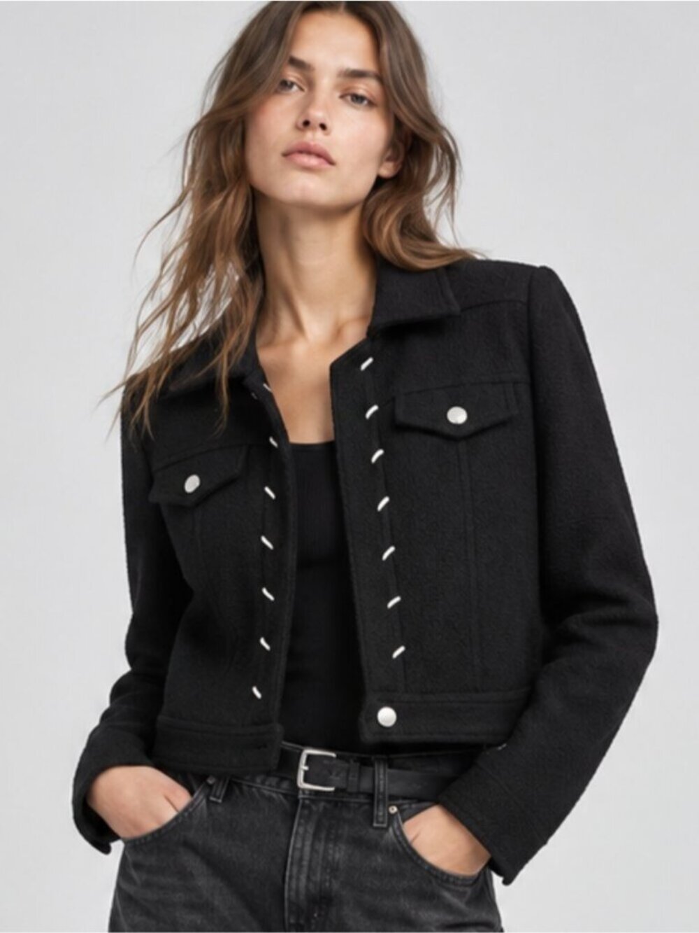 NWT Ness Tweed Cropped Jacket